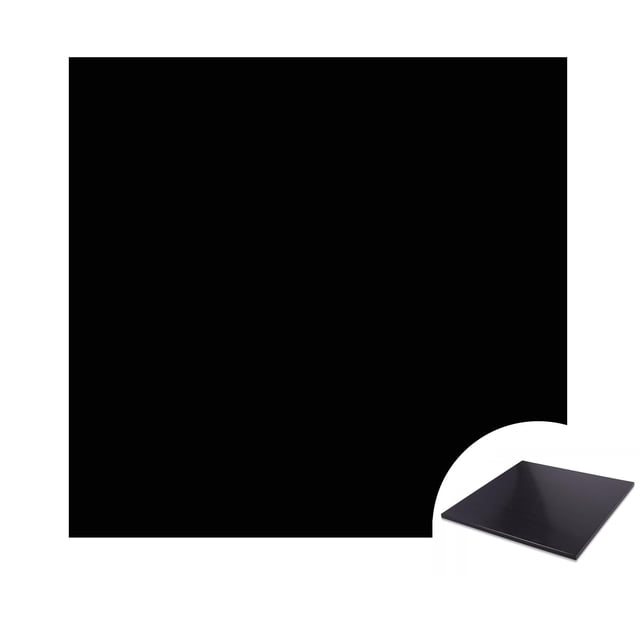 Lámina de HDPE Bocolon negra para industria pesada de 12 x 12 cm