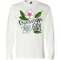 thumbnail image 3 of Inktastic Mississippi Girl Magnolia Flowers and Leaves Long Sleeve T-Shirt, 3 of 5
