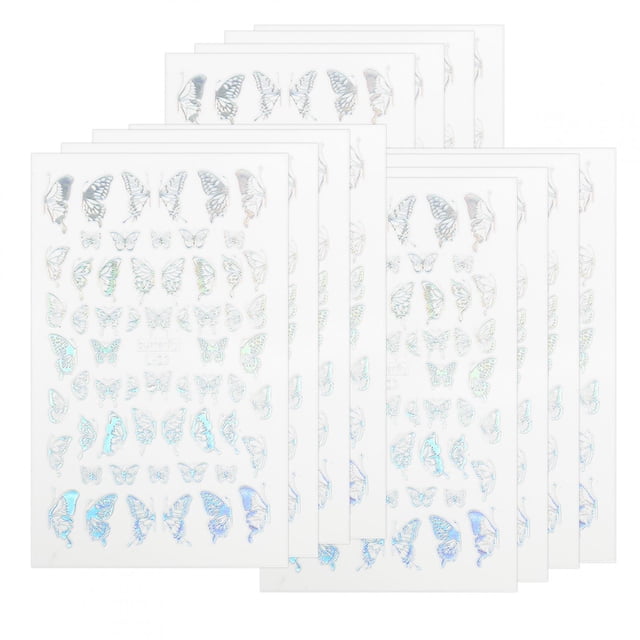 Pegatinas para Decoración de Uñas Jadeshay 12 Piezas Mariposas