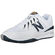 new balance men's mc1006v1 black/white tennis shoe - 15 4e us