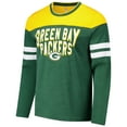thumbnail image 2 of Men's G-III Sports by Carl Banks Green/Gold Green Bay Packers Adaptive Hail Mary Long Sleeve T-Shirt, 2 of 3