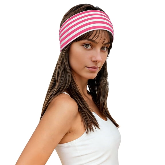 Daznico Sports Headband for Striped Print Sweat Absorbing Hair Band for Fitness Casual Daywear Hair Styling and Face Washing
