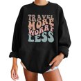thumbnail image 4 of Fesfesfes Women Flannel Shirt Skull Print Loose Roundneck Long-Sleeved Fleece Oversized Sweatshirt Pullover, 4 of 7