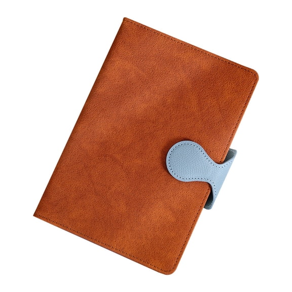 FXMLRLK A5 Lined Journal Notebook 1 Pack Leather 200 Pages/100 Sheets Notebooks for Work, Journaling, Note Taking(Brown)