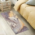 thumbnail image 2 of WOBOGO Unicorn Family Carpet 39x20in Kitchen Bathroom Livingroom Plush Absorbent Non-Slip Floor Mat, 2 of 8