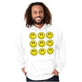 thumbnail image 5 of Positive Happy Faces Smile Emoticons Hoodie Sweatshirt Women Men Brisco Brands S, 5 of 6