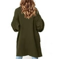 thumbnail image 5 of Vedolay Cardigan for Women 2023 Cardigan Sweaters Coat Long Sleeve Open Front Loose Coat Green,S, 5 of 5