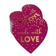 thumbnail image 1 of Inkdotpot 100 Pack Real Gold Foil Paper Tag Made With Love Wedding Favor Hang Tag, 1 of 6