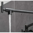 thumbnail image 6 of Feetron Waterfall Black and Bronzel Wall Mounted Two-Handle Faucet, 6 of 9