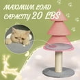 thumbnail image 5 of Ktaxon 31.5'' Christmas Tree Cat Scratcher, Large Sisal Scratching Post for Indoor Cats, Pink, 5 of 10