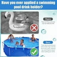 thumbnail image 4 of (2 pieces) Swimming pool beverage rack, swimming pool accessories, swimming pool beverage storage rack, multi-functional frame, swimming pool storage basket, pool side cup rack, swimming pool bevera, 4 of 5