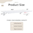 thumbnail image 3 of Wall Mounted Desk, Drop Leaf Table, Space-Efficient Wall-Mounted Fold-Out Table, Floating Desk for Wall Laundry Room Bar Home Office Small Space, 3 of 9