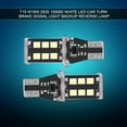 thumbnail image 1 of Par Universal Canbus T15 W16W 2835 LED blanco luz de señal de freno de giro de coche lámpara de marcha atrás de respaldo, 1 of 11