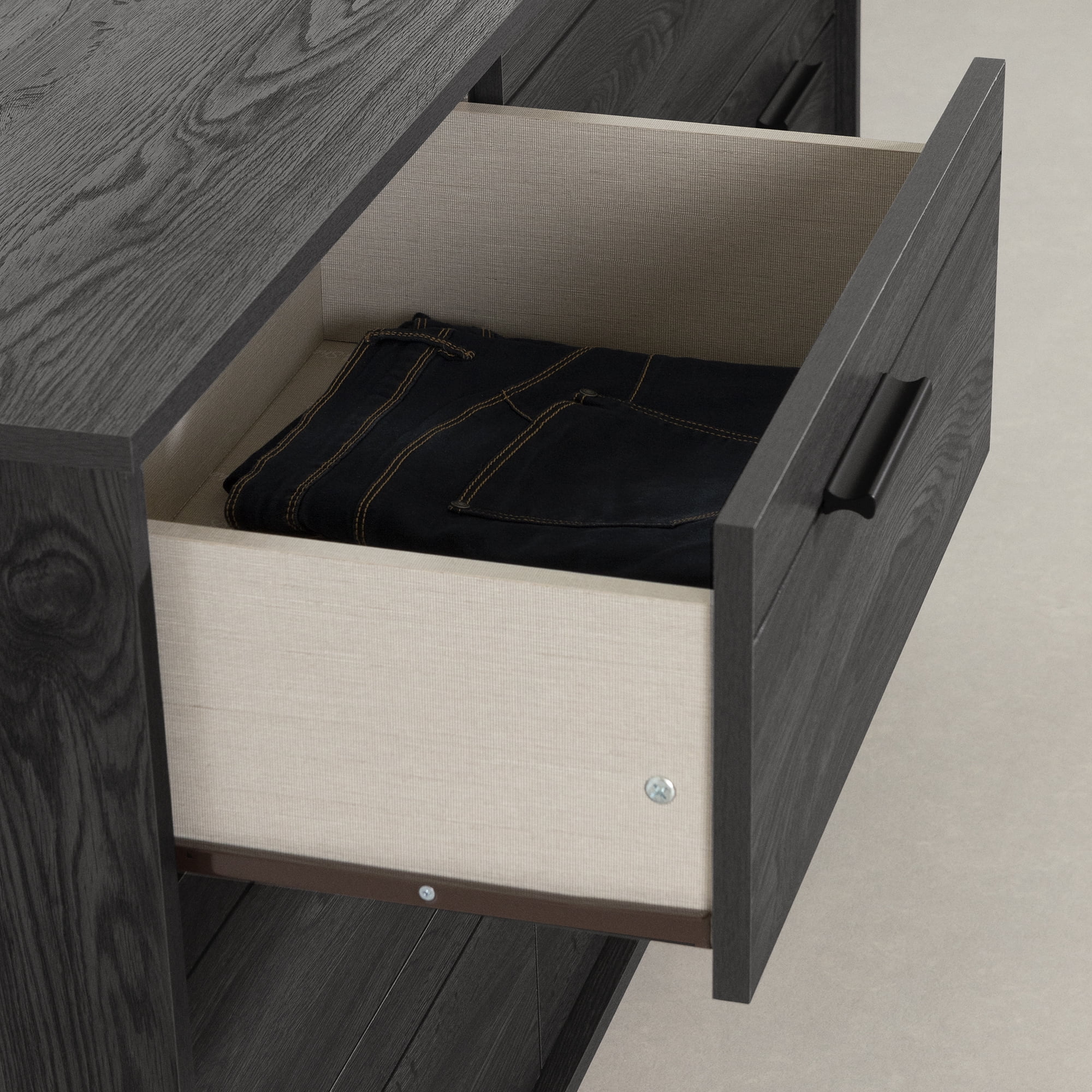 Commode 6 tiroirs pour Enfants, fini Chêne gris, collection Fynn de Meubles South Shore