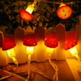 thumbnail image 1 of Cadena de luces LED con forma de hongo, cadena de luces LED con forma de hongo para decoración de fiestas en el jardín, cadena de luces LED con forma de hongo de rendimiento sólido, 1 of 9