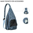 thumbnail image 2 of Vintage Leopard Sling Backpack - Romantic Animal Print Crossbody Bag, Fashionable Anti-Theft Daypack, 2 of 4