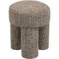 thumbnail image 3 of Meridian Furniture Larson Brown Fabric Ottoman/Stool, 3 of 8