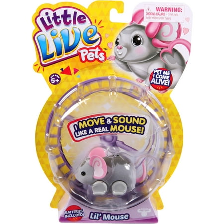 Moose Toys Little Live Pets Season 1 Lil' Mouse Single Pack, (Best Pet For First Time Owners)