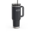 thumbnail image 3 of Thermos 40 oz Stainless Steel Cupholder Mug w/ Straw Graphite, 3 of 15