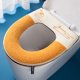 thumbnail image 2 of 1 Uds funda de asiento de inodoro, cojín de asiento de inodoro grueso funda de cojín de asiento de inodoro paño cálido protección de asiento de inodoro calentador de felpa asiento de inodoro Afortunado Sencillez, 2 of 5