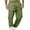 Army Green, variant on Ecqkame Cargo Pants for Men Solid Casual Multiple Zipper Button Pockets Outdoor Fitness Cargo Pants Men's Pants Khaki B XXL