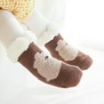 thumbnail image 4 of Hwmodou Rends Baby Slipper Socks Christmas Toddler Fuzzy Socks Warm Non Winter Socks Stretchy Thermal Fashion,0M-4Y, 4 of 4