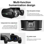 VR Headset for Phone, 3D Glasses Virtual Reality Headset with Bluetooth Headphone, VR Glasses for TV,Movies&Video Games with Adjustable Pupil Distance VR Goggles for iPhone/Android,Black,FCC Approved