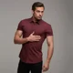 thumbnail image 3 of Camisa Hombre Cuello Manga Corta Botón Slim Casual Caballero, 3 of 3
