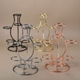 thumbnail image 4 of Dserhfy Sphere Metal Display Stand 7 Faux Crystal Ball Decorative Glass Fortune Ball Globe Stone Show Holder Organizer Rack Home Office Desktop Decoration, 4 of 8