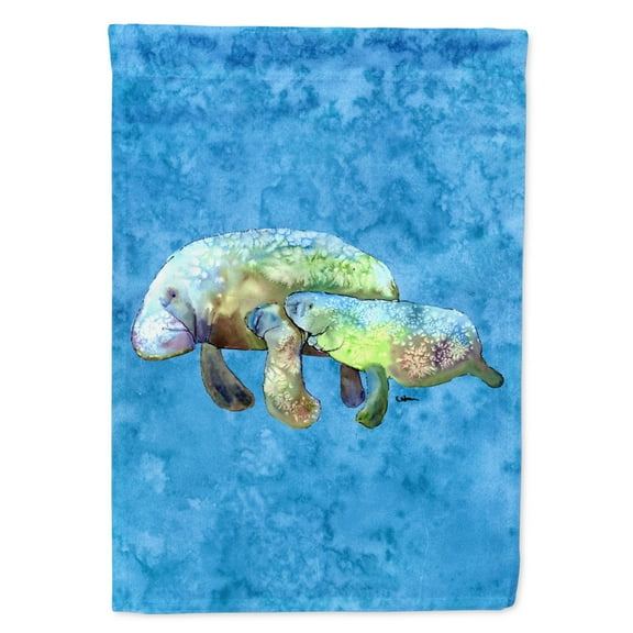 Carolines Treasures 8660-FLAG-PARENT Manatee Flag multicolor