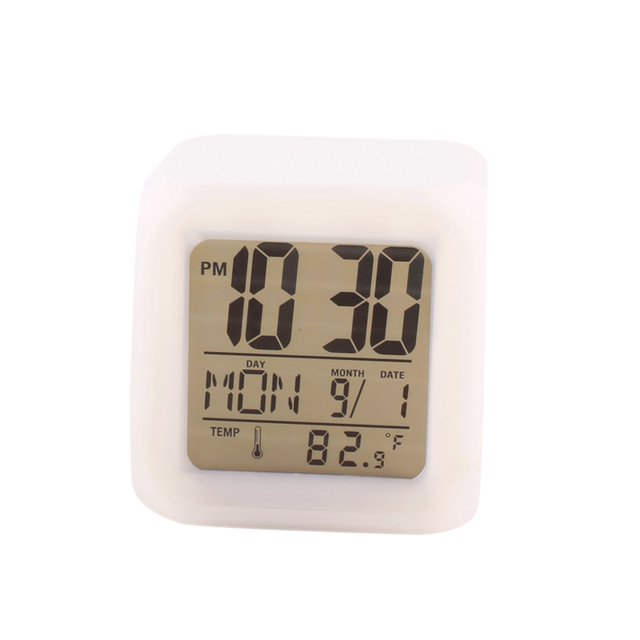 reloj despertador digital reloj despertador digital reloj despertador que cambia de color colorido JM