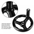 thumbnail image 4 of Khall Milling Hand Wheel,1PC 12*125mm Black Round 3 Spoke Hand Wheel for Lathe Milling Machine, Round Hand Wheel, 4 of 8