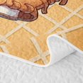 thumbnail image 5 of Manfei Cartoon Baseball Twin Quilt Set, Sports Twin Coverlet Set, Hot Pink Sky Blue Tan, Polka Dots Reversible 2-Piece, 1 Bedspread and 1 Pillowcase, 5 of 7