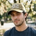 thumbnail image 5 of There's a 99% Chance I Don't Care Dad Hat – Embroidered Distressed Baseball Cap, Funny Sarcastic Adjustable Cap for Men Women, Washed Cotton Unstructured Khaki One Size, 5 of 5