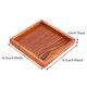 thumbnail image 2 of Plato pequeño portátil de madera maciza con forma cuadrada para té y café, bandeja para servir aperitivos (16,5*16,5*2) Unbranded JY15407-02, 2 of 7