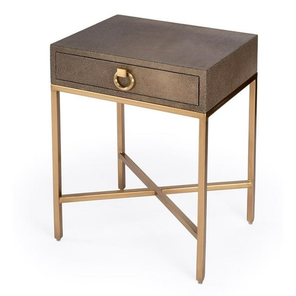 Sullia One Drawer End Table in Gold  5591350