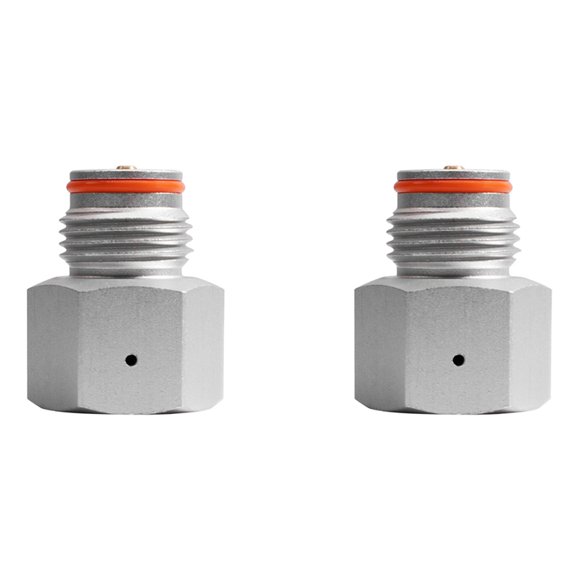 2X Soda CO2 Pressure Regulator Adapter,Female TR21-4 Soda Cylinder to Male G1/2 Co2 Tank