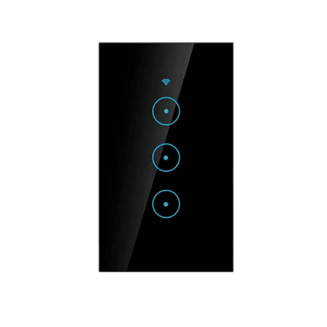 Interruptor Inteligente Wi-fi De 3 Vías Negro Sin Neutro BLOOSOM