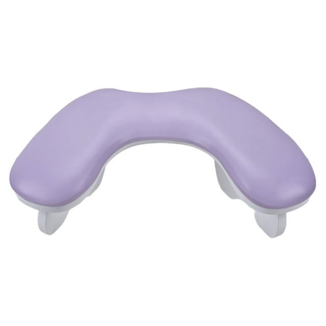 HILABEE PU Leather U Shape Arm Rest Comfortable Nail Hand Pillow Breathable for Home DIY Violet