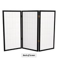 thumbnail image 7 of Red Lantern 3 ft. Short Window Pane Shoji Screen - Black - 3 Panels, 7 of 7