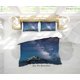 thumbnail image 3 of 3D Starry Sky Montaña Paisaje Funda nórdica Set Ropa de Cama Set Funda Nórdica, 3 of 3