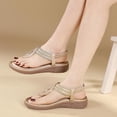 thumbnail image 1 of MKLEKYY Sandalias de Verano para Mujer, Estilo Bohemio, Tejidas, Cómodas, Con Punta Redonda, para Playa, Talla Grande, 1 of 4