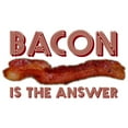 thumbnail image 3 of CafePress - Bacon Is The Answer Women's Light Pajamas - Women's Short Sleeve Print T-Shirt and Pants Light Cotton Pajama Set, 3 of 7