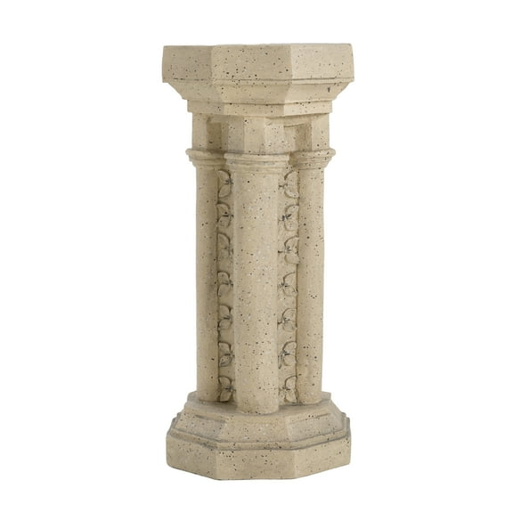 Garden Pots Pedestal Column Plant Stand, 23.25 Inch, Indoor and Outdoor,Outdoor Garden Planters