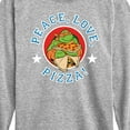 thumbnail image 3 of Teenage Mutant Ninja Turtles - Peace Love Pizza - Toddler And Youth Long Sleeve Graphic T-Shirt, 3 of 5