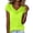 Fluorescent Green #1, variant on Womens Business Casual Dressy Cowl Neck Tops 2026 Summer Short Sleeve Shirts Work Office Tees Spring Blouses Fluorescent Green XL