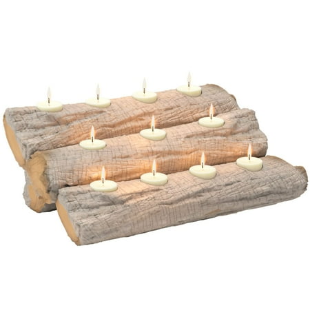 Regal Flame Lw4206 Tealight 24in Fireplace Log Candle Holder