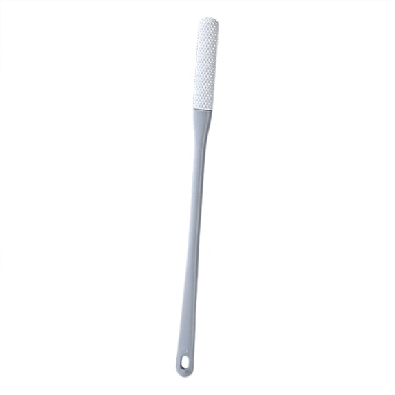 Long Handle Silicone Foot Scrubber Massage Brush Plush Rubber Toe Cleaning Applicator for Shower Use Seniors Elderly