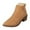 Yellow, variant on Fall Boots Foreign Trade Short Boots Autumn and Winter Solid Color Hundred with Thick Heel Not Tired Feet Head Leather Boots Women'S's Shoes