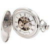 Charles-Hubert Paris 3929 Stainless Steel White Dial Mechanical Pocket Watch